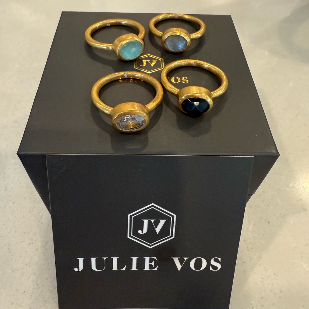 Julie Vos Jewel Stack rings